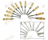 12pc 8" Wood Clay Wax Carving Chisel Set Kit For Small Carving Projects